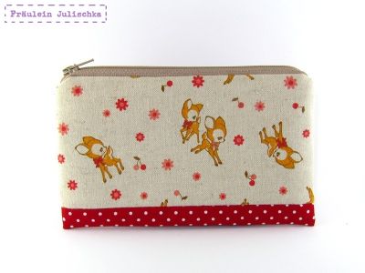 Organizer-Täschchen „Rehlein & Blumen“