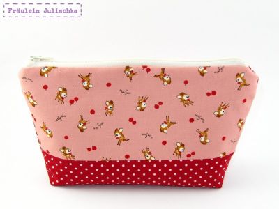 Kosmetiktasche / Schminktasche "Rehlein"