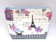 Kosmetiktasche „Paris“ – schwarz-weißes Karo