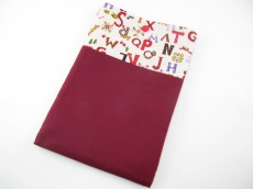Buchhülle Motiv Buchstaben
